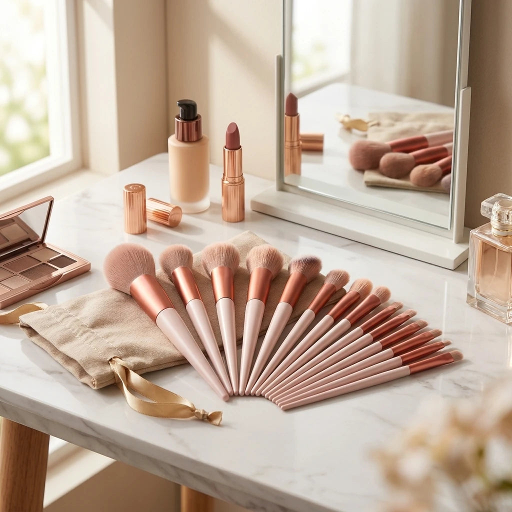 Set 13 Pinceaux Maquillage Visage & Yeux VELYORA — vue 9