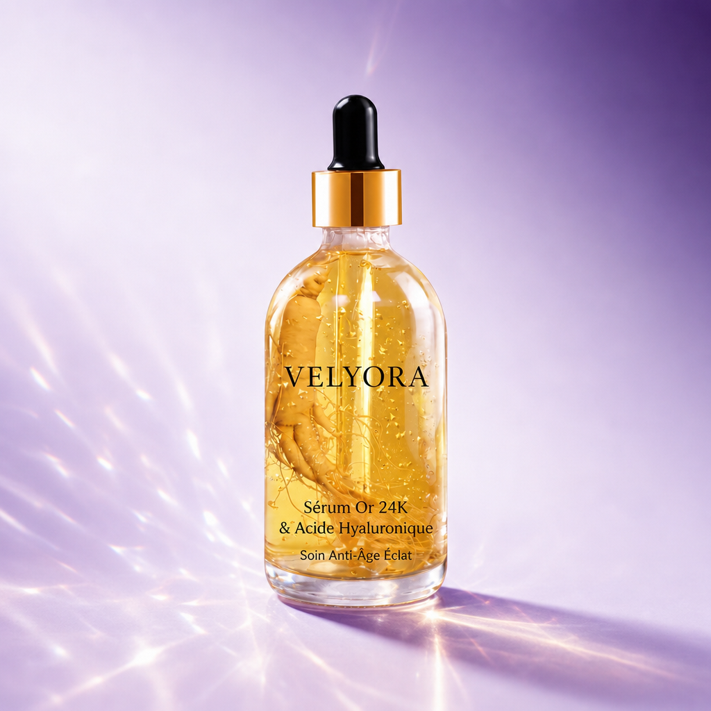 Sérum Visage à l'Or 24K & Acide Hyaluronique VELYORA