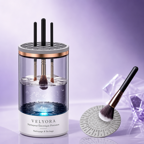 Nettoyeur Électrique de Pinceaux de Maquillage VELYORA