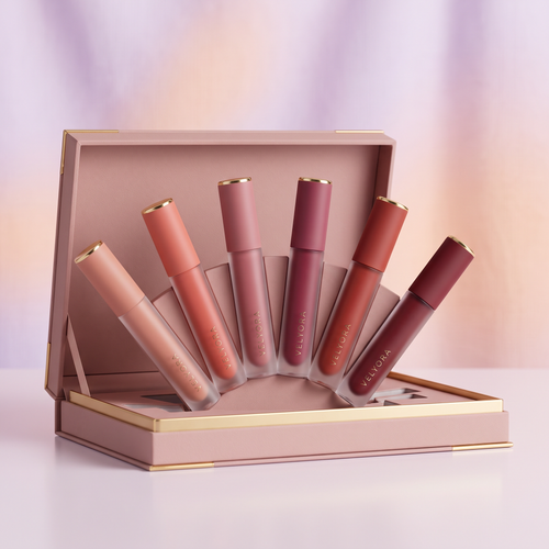Coffret 6 Rouges à Lèvres Liquides Mat VELYORA — vue 2