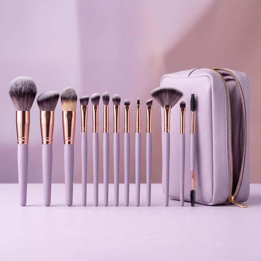 Set 13 Pinceaux Maquillage Visage & Yeux VELYORA — vue 2