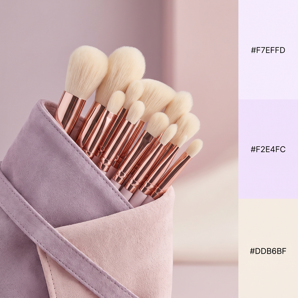 Set 13 Pinceaux Maquillage Visage & Yeux VELYORA — vue 3
