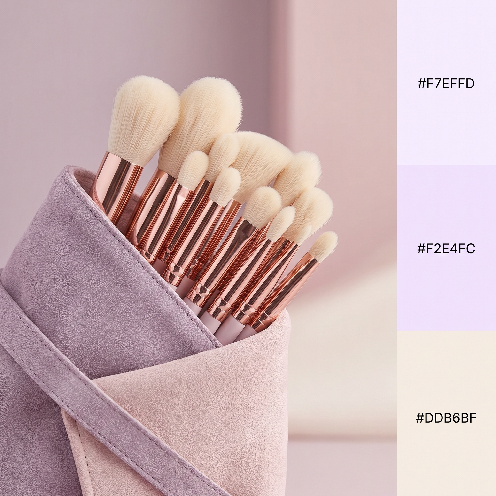 Set 13 Pinceaux Maquillage Visage & Yeux VELYORA — vue 3